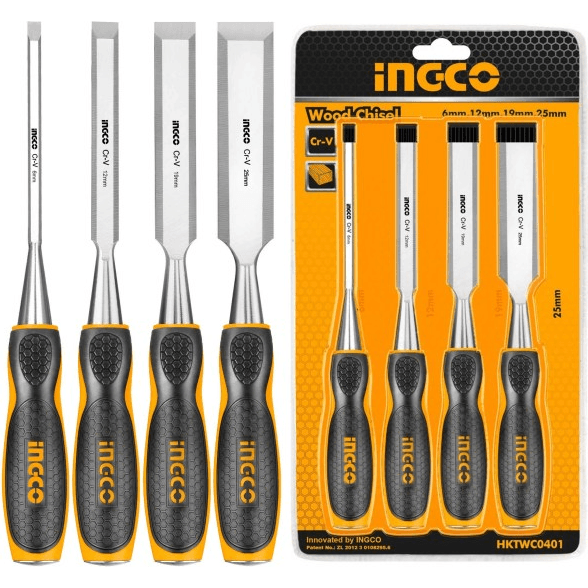 Ingco HKTWC0401 4pcs Wood Chisel Set - KHM Megatools Corp. Ingco HKTWC0401 4pcs Wood Chisel Set - KHM Megatools Corp.